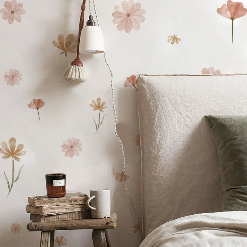 Adesivos de Parede Florais Boho