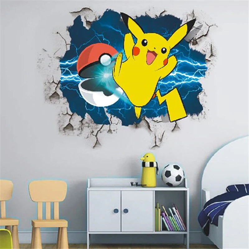 Adesivos de Parede Cartoon Pikachu