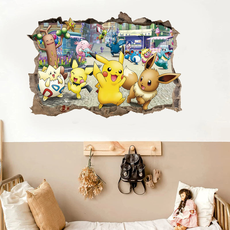 Adesivos de Parede Cartoon Pikachu