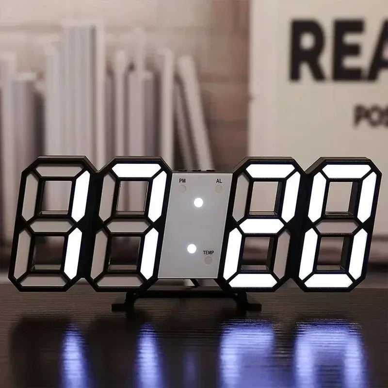 Relógio de Mesa 3D LED