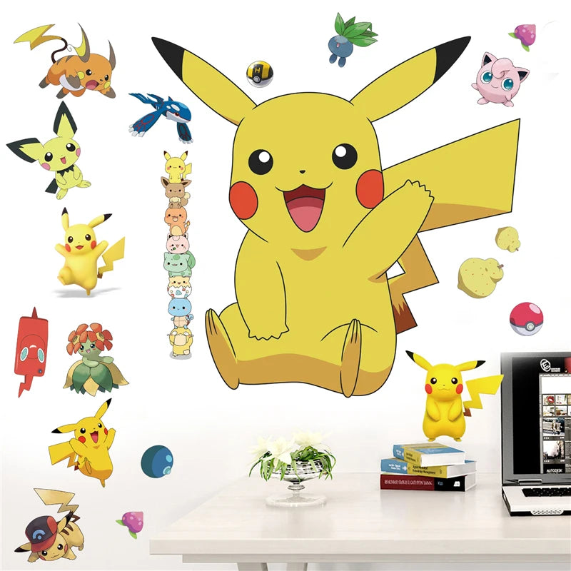 Adesivos de Parede Cartoon Pikachu