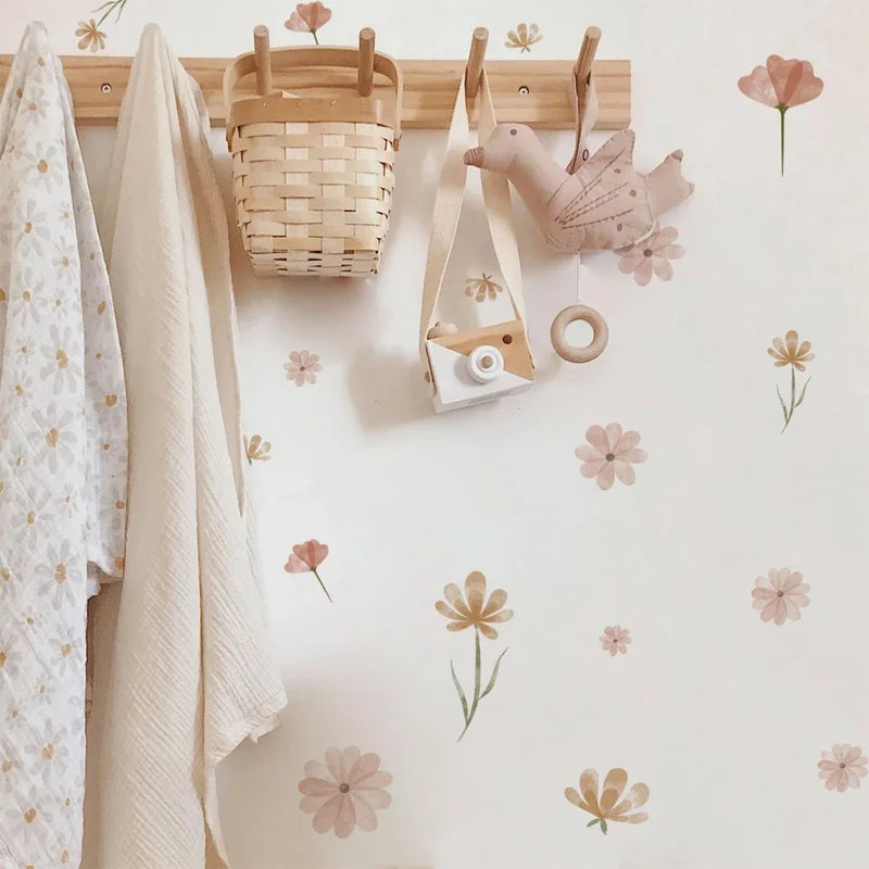 Adesivos de Parede Florais Boho