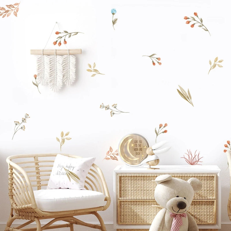 Adesivos de Parede Florais Boho