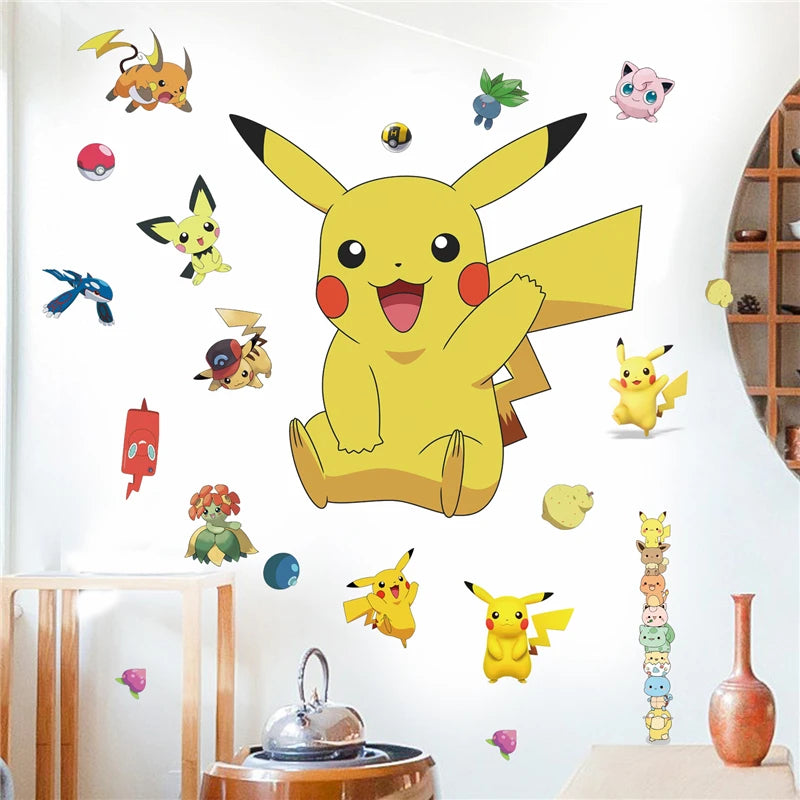 Adesivos de Parede Cartoon Pikachu