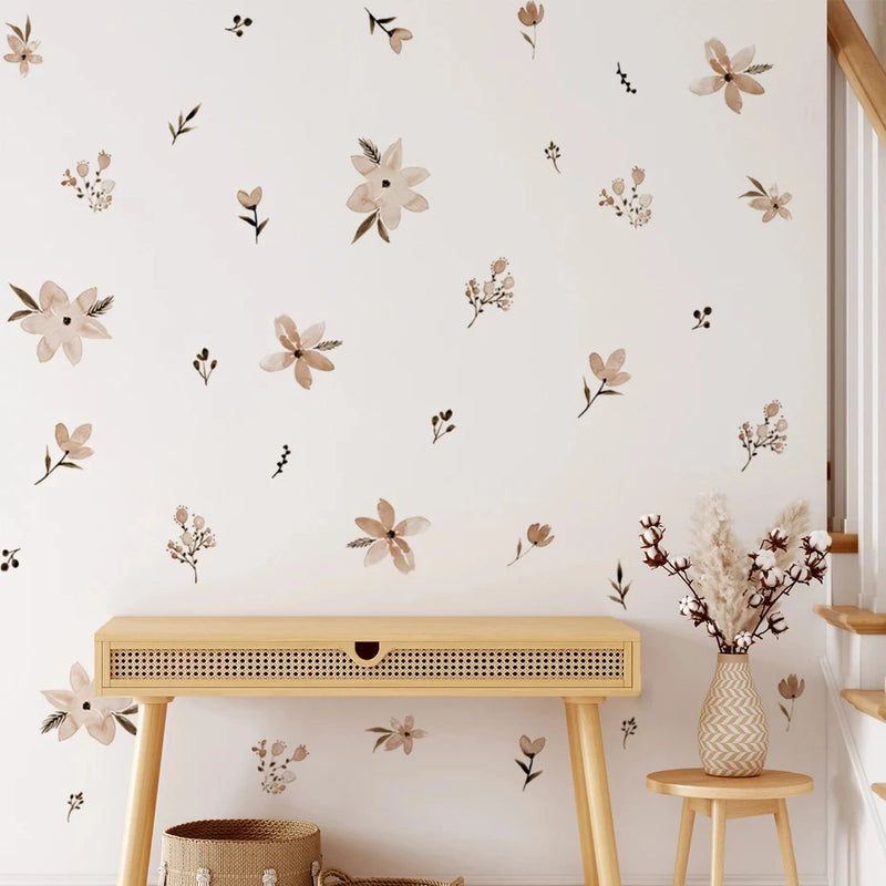 Adesivos de Parede Florais Boho