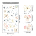 Adesivos de Parede Florais Boho